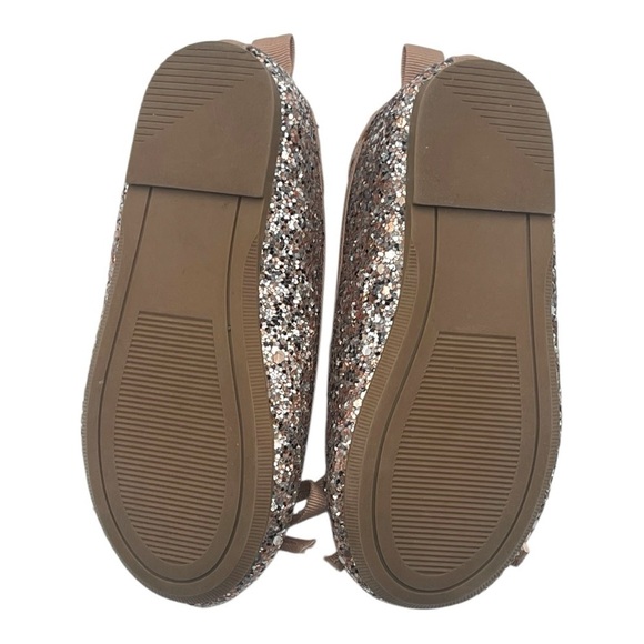 024 Joe Fresh Glittery Rose Gold Ballet Flats - Picture 9 of 9